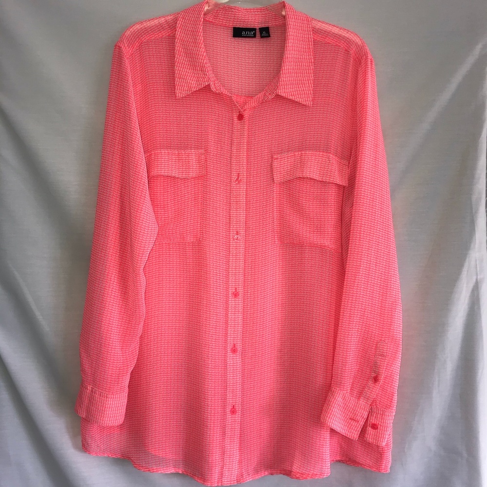 a.n.a. Button-front Top